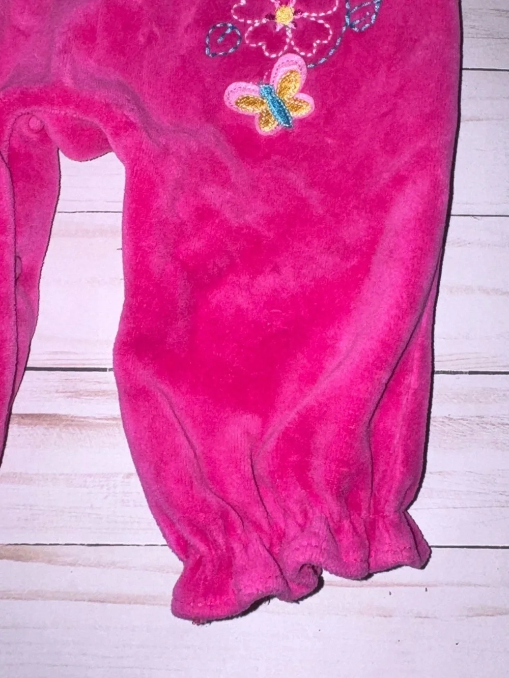Okie Dokie vintage velour romper